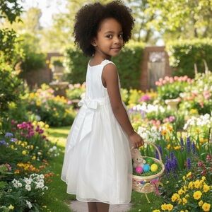 American Princess White Formal Dress – Size 6